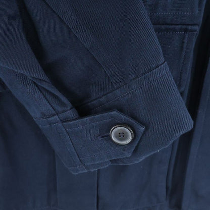 Loewe Anagram Logo Embroidery Military Shirt Jacket Navy Black H2108240df