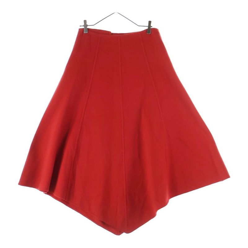 Louis Vuitton Cashmere Long Skirt Women's Red