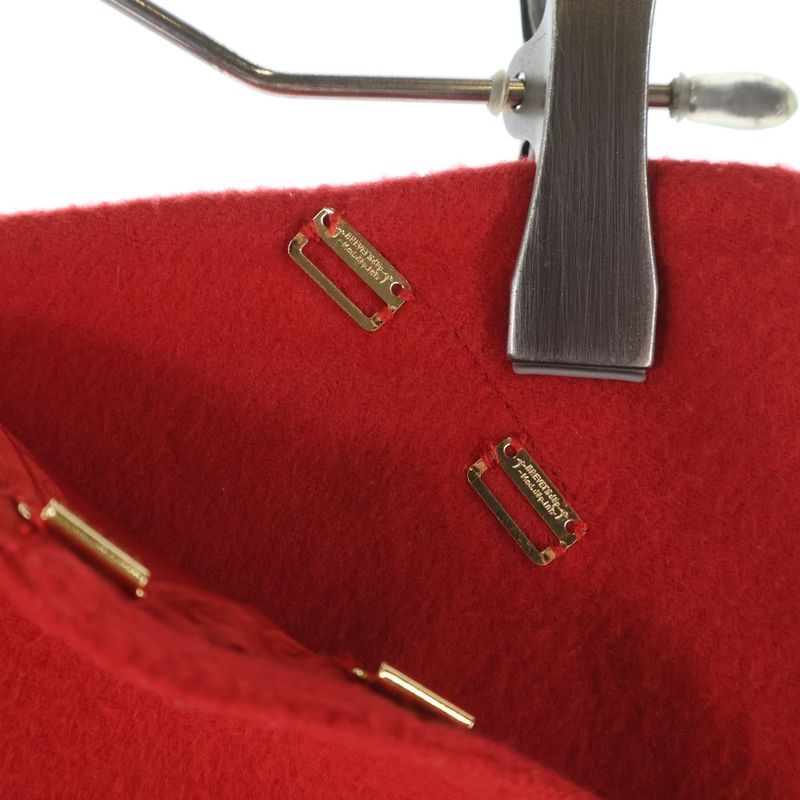 Louis Vuitton Cashmere Long Skirt Women's Red