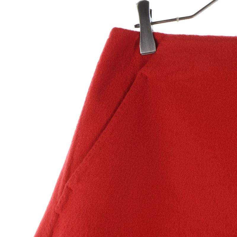 Louis Vuitton Cashmere Long Skirt Women's Red