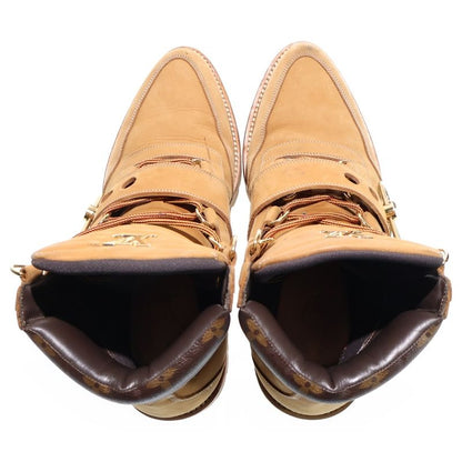 Louis Vuitton LV Creeper Line Chain Decoration Nubuck Leather Ankle Boots High