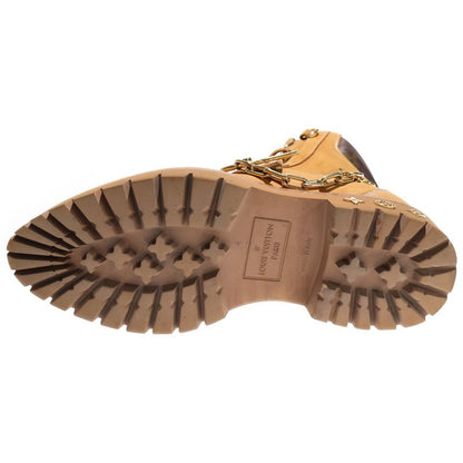Louis Vuitton LV Creeper Line Chain Decoration Nubuck Leather Ankle Boots High