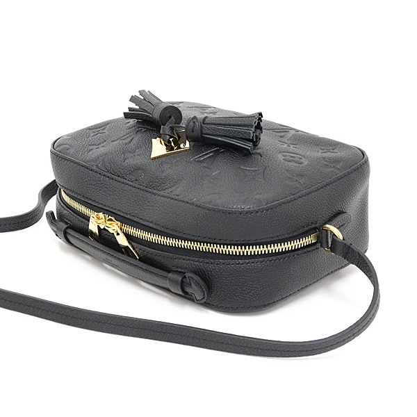 Louis Vuitton Saintonge Monogram Empreinte Leather Black Shoulder Bag
