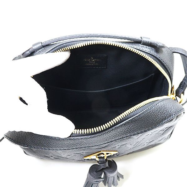 Louis Vuitton Saintonge Monogram Empreinte Leather Black Shoulder Bag