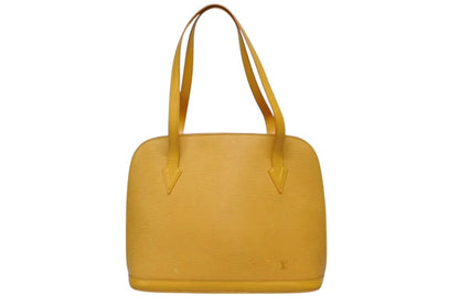 Louis Vuitton Lussac Tote Shoulder Bag Epi Leather Gold