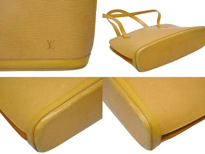 Louis Vuitton Lussac Tote Shoulder Bag Epi Leather Gold — view 7