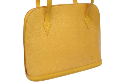 Louis Vuitton Lussac Tote Shoulder Bag Epi Leather Gold — view 4