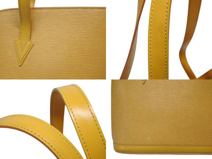 Louis Vuitton Lussac Tote Shoulder Bag Epi Leather Gold — view 6