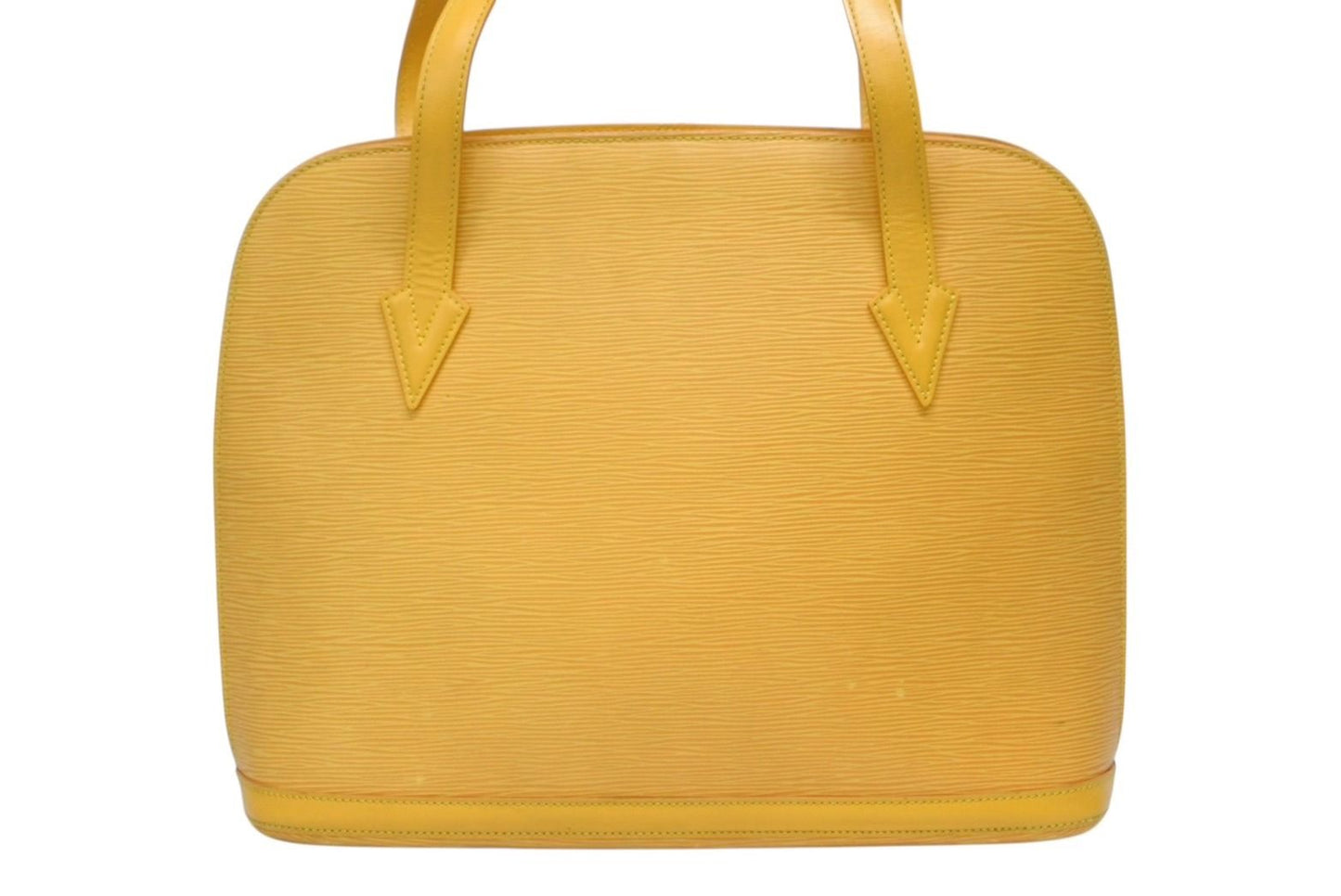 Louis Vuitton Lussac Tote Shoulder Bag Epi Leather Gold — view 3