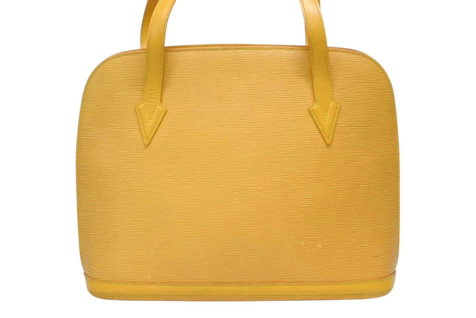 Louis Vuitton Lussac Tote Shoulder Bag Epi Leather Gold — view 3