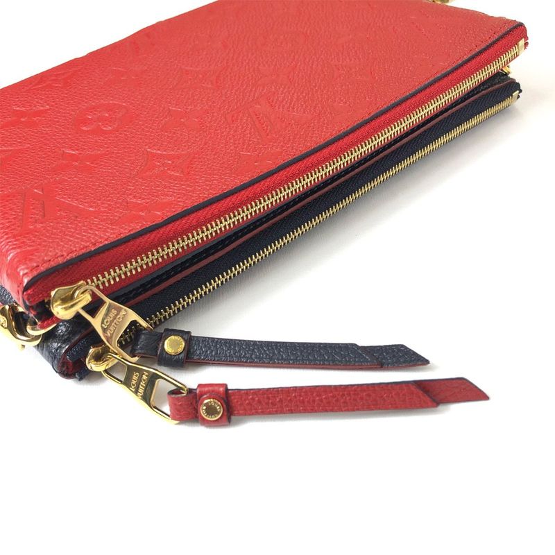 Louis Vuitton Pochette Double Zip Monogram Empreinte Shoulder Bag Leather Marie