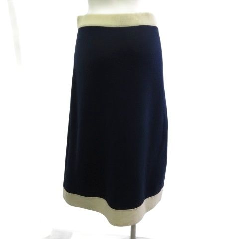 Gucci 742964 Xkc76 Interlocking Gold Button Skirt Bicolor Cotton Silk White