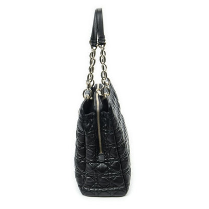 Dior Soft Shopping Tote Black Matelasse Lambskin Leather