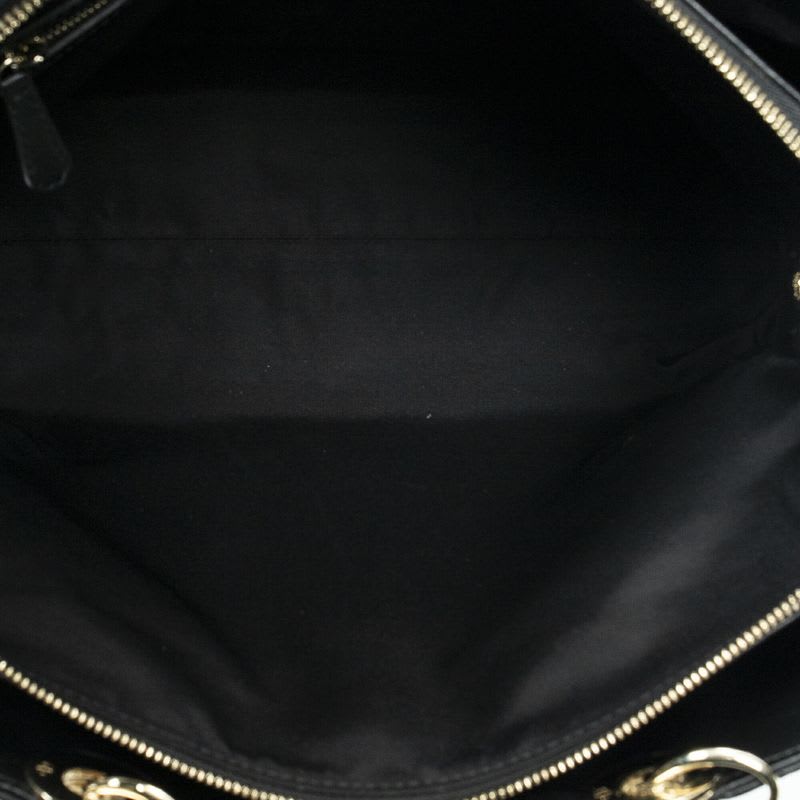 Dior Soft Shopping Tote Black Matelasse Lambskin Leather