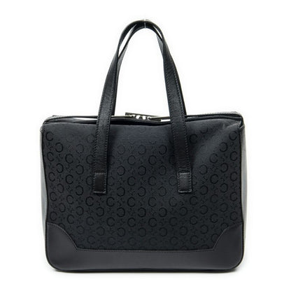 Celine Vintage Fold Top Tote Black C Macadam Canvas