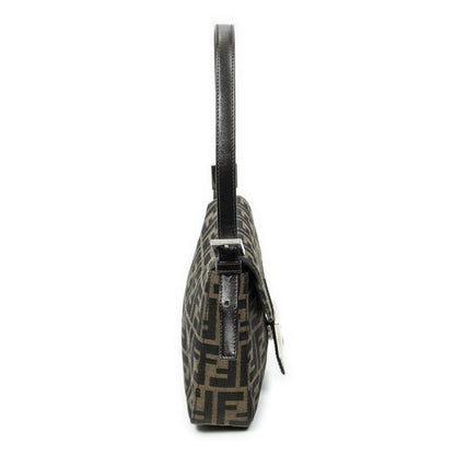 Fendi Square Flap Tongue Dark Brown Zucca Canvas