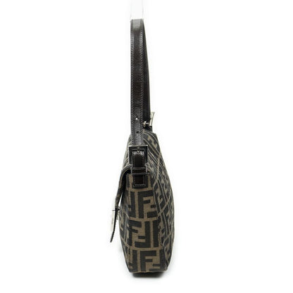 Fendi Square Flap Tongue Dark Brown Zucca Canvas