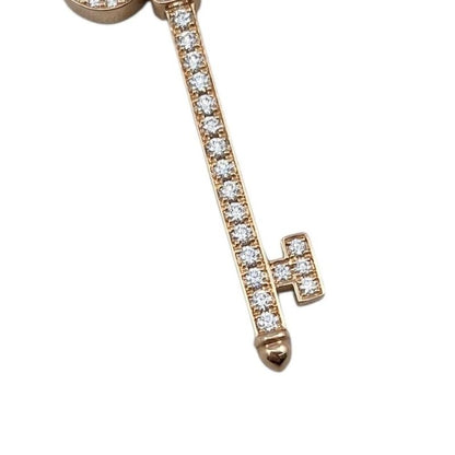 Tiffany & Co Pen Top Fleur De Lis Key Au750 Rose Gold Diamond Shell Tiffany