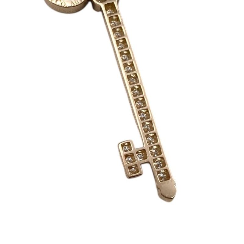 Tiffany & Co Pen Top Fleur De Lis Key Au750 Rose Gold Diamond Shell Tiffany