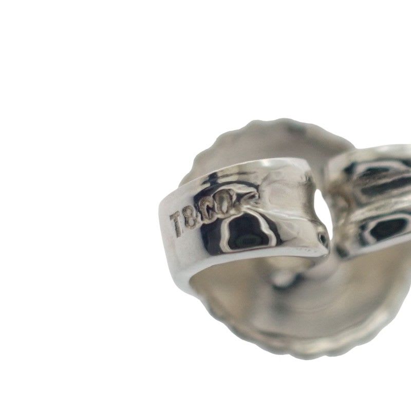 Tiffany & Co Open Heart Earrings Silver 925 Women's