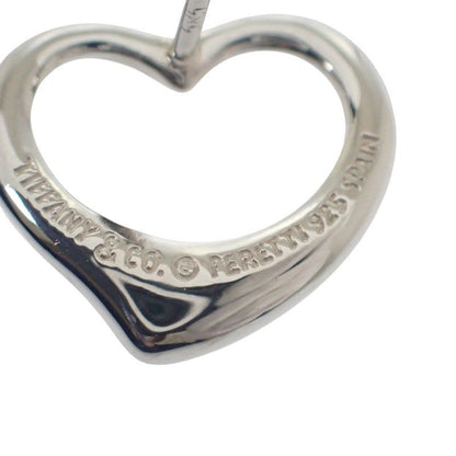 Tiffany & Co Open Heart Earrings Silver 925 Women's