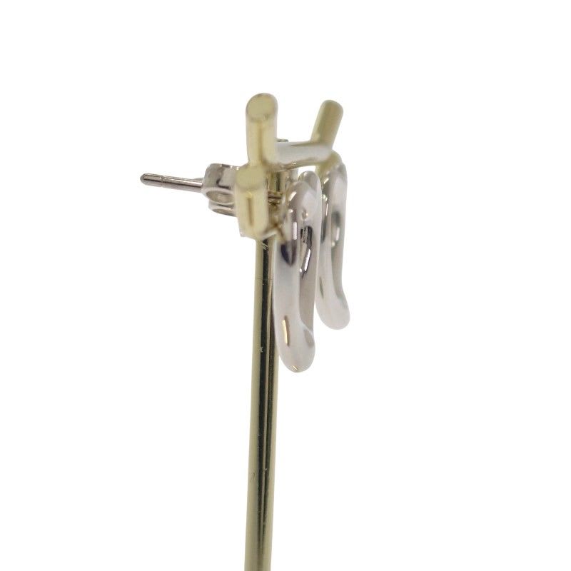 Tiffany & Co Open Heart Earrings Silver 925 Women's