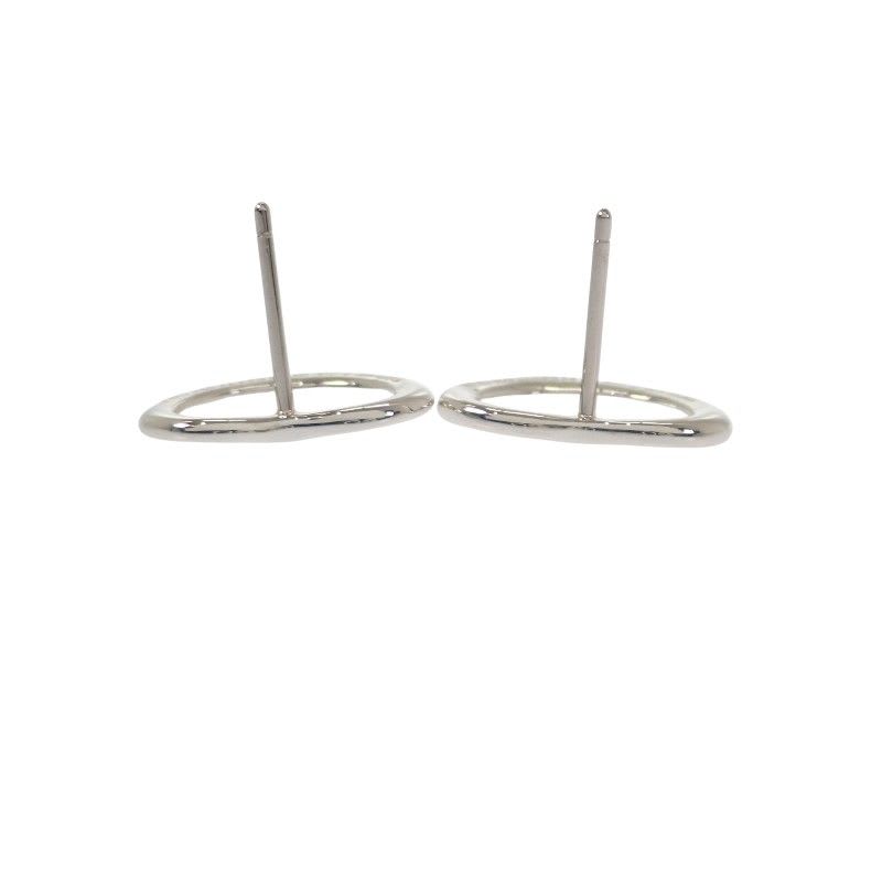 Tiffany & Co Open Heart Earrings Silver 925 Women's