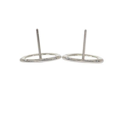 Tiffany & Co Open Heart Earrings Silver 925 Women's
