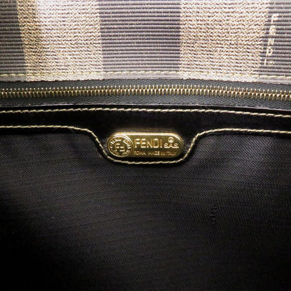 Fendi 2WAY PVC Leather Brown Handbag Brown 0813 Fendi