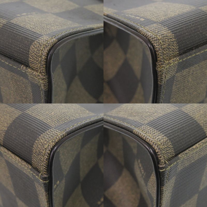 Fendi 2WAY PVC Leather Brown Handbag Brown 0813 Fendi