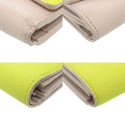 Louis Vuitton Portefeuille Capucines XS M80325 Taurillon Leather Yellow Beige