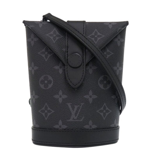 Louis Vuitton Envelope Pouch M11613 Monogram Eclipse Black Shoulder Bag Black