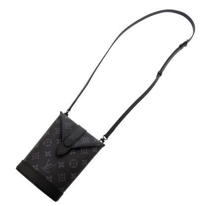 Louis Vuitton Envelope Pouch M11613 Monogram Eclipse Black Shoulder Bag Black