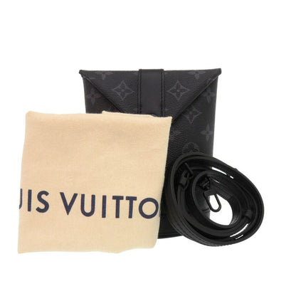 Louis Vuitton Envelope Pouch M11613 Monogram Eclipse Black Shoulder Bag Black
