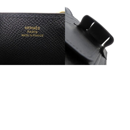 Hermes Way Phone Case Vaux Epson Black Gold Hardware U Engraved (made In 2022)