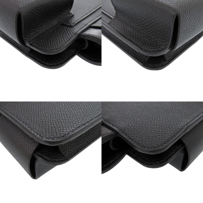 Hermes Way Phone Case Vaux Epson Black Gold Hardware U Engraved (made In 2022)