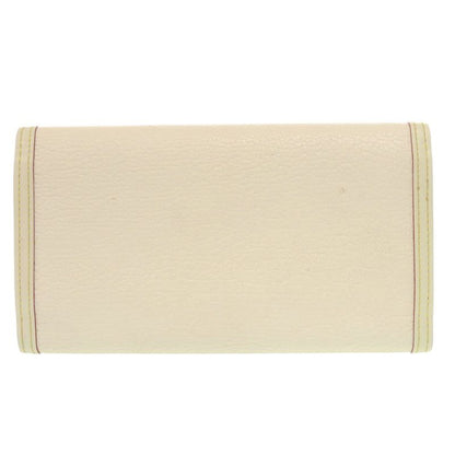 Louis Vuitton Porte Tresor International Suhari M91839 Leather White Long