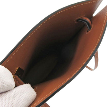 Loewe Dice Pocket Shoulder Bag Leather Brown 0649 Loewe