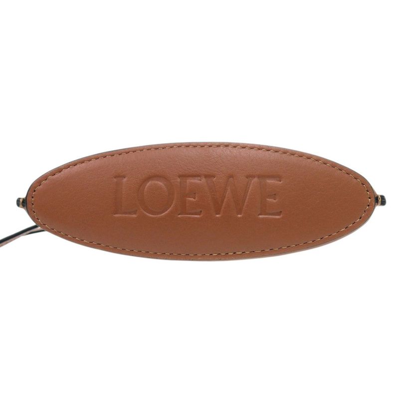 Loewe Dice Pocket Shoulder Bag Leather Brown 0649 Loewe