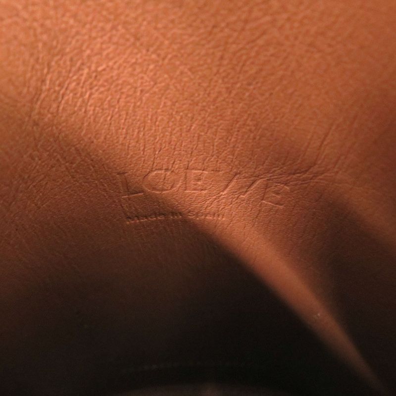 Loewe Dice Pocket Shoulder Bag Leather Brown 0649 Loewe