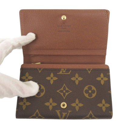 Non-stick Louis Vuitton Portomone Bier Tresor Monogram M61730 Brown Bifold