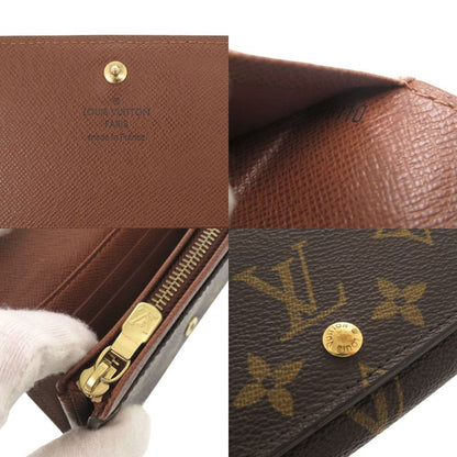 Non-stick Louis Vuitton Portomone Bier Tresor Monogram M61730 Brown Bifold