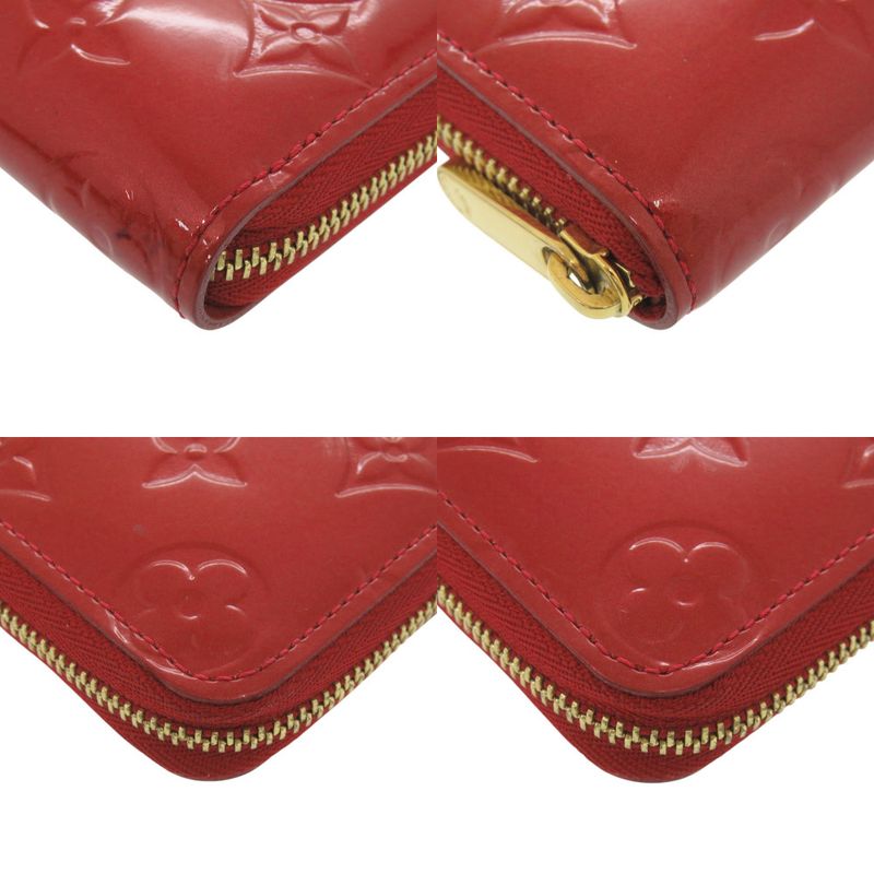 Louis Vuitton Zippy Coin Purse Monogram Vernis M93608 Red Coin Case LV 2263