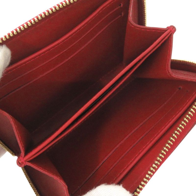 Louis Vuitton Zippy Coin Purse Monogram Vernis M93608 Red Coin Case LV 2263