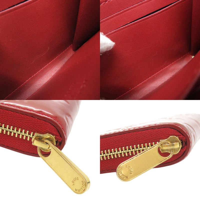 Louis Vuitton Zippy Coin Purse Monogram Vernis M93608 Red Coin Case LV 2263