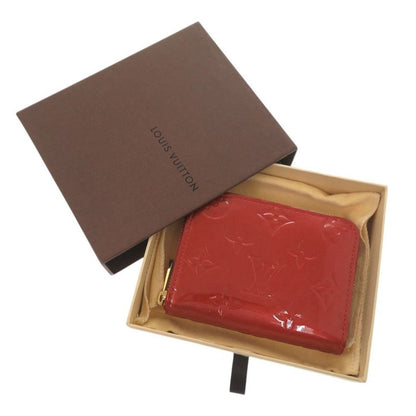 Louis Vuitton Zippy Coin Purse Monogram Vernis M93608 Red Coin Case LV 2263