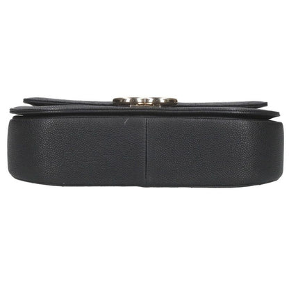 Chanel Half Coco Caviar Skin Chain Shoulder Bag Women's