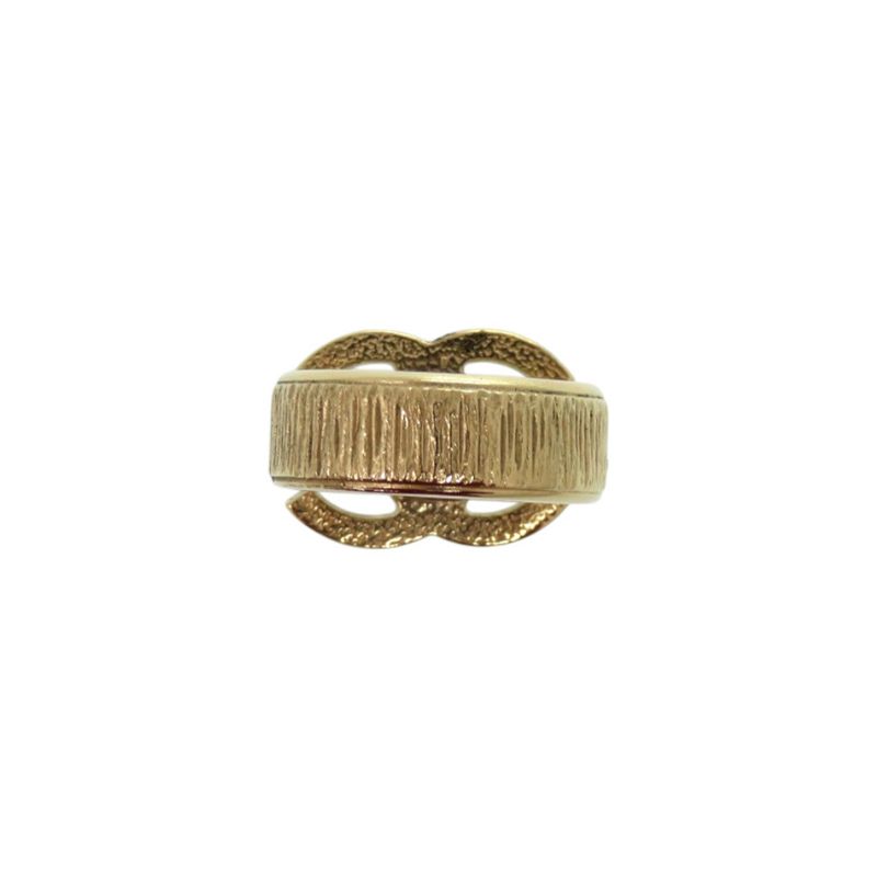 Chanel Coco Mark Metal Approx 12 Gold Ring 0796 Chanel