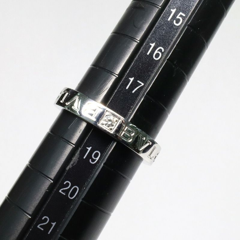 Bvlgari B-zero One Essential Band Ring Au750wg Diamond Ring No 18