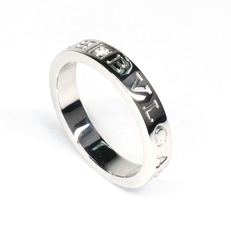 Bvlgari B-zero One Essential Band Ring Au750wg Diamond Ring No 18